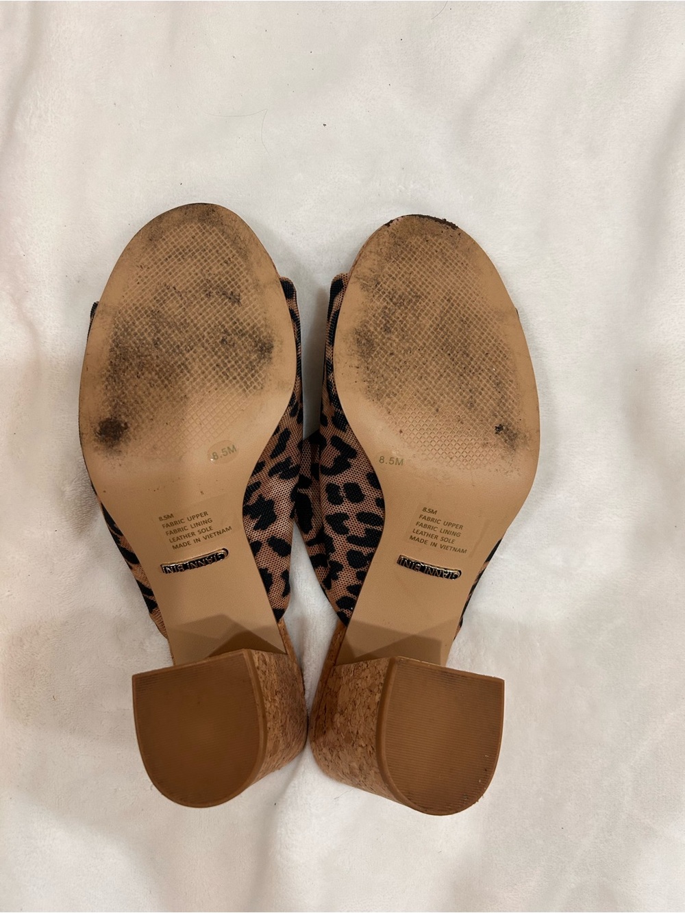 Gianni Bini Leopard Print Open-Toe Mules - Brown/Black - Picture 5 of 5
